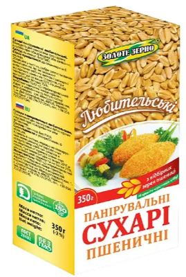 Сухарі панірувальні Золоте зерно 350 г